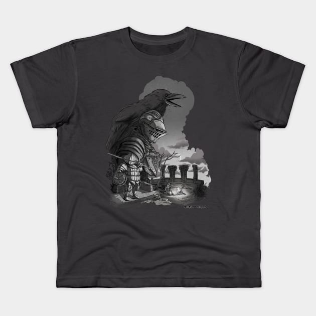 DARK SOULS Kids T-Shirt by Creepsandbabes